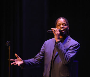 Landau Murphy Jr. performs with Kamron Lawson